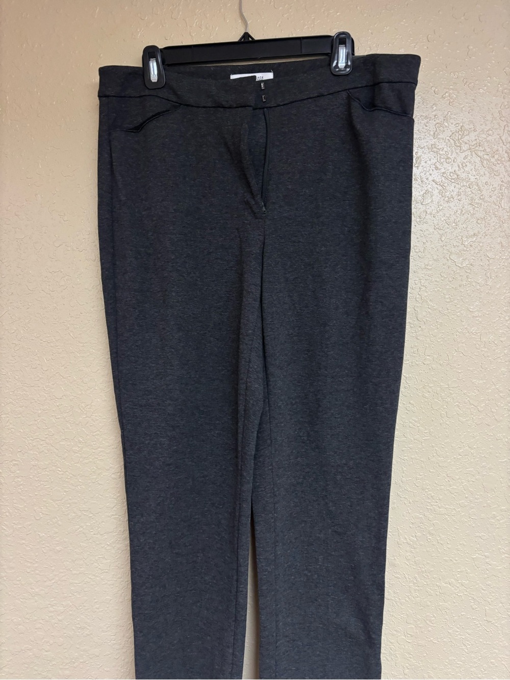 White House Black Market Heather Grey Ponte Slim Ankle Pants